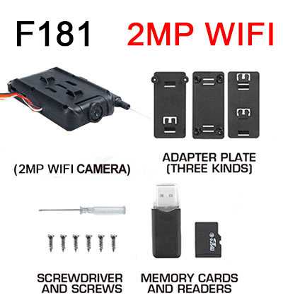 LinParts.com - DFD F181 F181W F181D RC Quadcopter Spare Parts: Camera set (FPV 2MP WIFI) - Click Image to Close