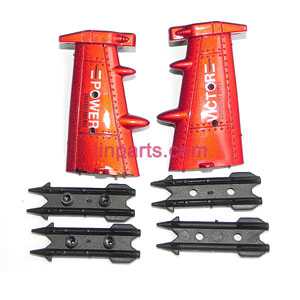 LinParts.com - DFD F187 helicopter Spare Parts: Side wings (Red)