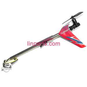 LinParts.com - DFD F187 helicopter Spare Parts: Whole Tail Unit Module(Red) 