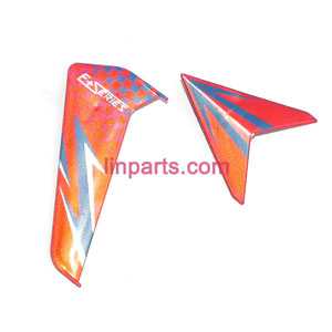 LinParts.com - DFD F187 helicopter Spare Parts: Tail decorative set (Red) - Click Image to Close