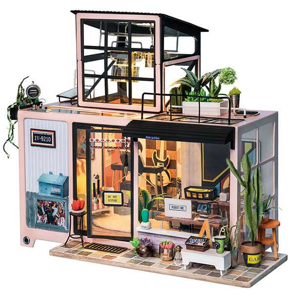 LinParts.com - Miniature Model Fashion Studio [Kevin’s Studio] Rolife Doll house Wooden Room Kit - Click Image to Close