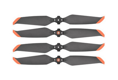 LinParts.com - DJI Mavic AIR 2S Drone spare parts: Quick release propeller Orange edge 1set - Click Image to Close