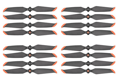 LinParts.com - DJI Mavic AIR 2S Drone spare parts: Quick release propeller Orange edge 4set