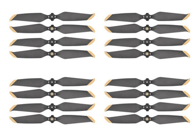 LinParts.com - DJI Mavic AIR 2S Drone spare parts: Quick release propeller Golden edge 4set - Click Image to Close