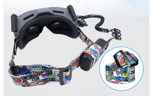 LinParts.com - DJI Avata Drone Spare Parts: Glasses G2 graffiti colored headband - Click Image to Close