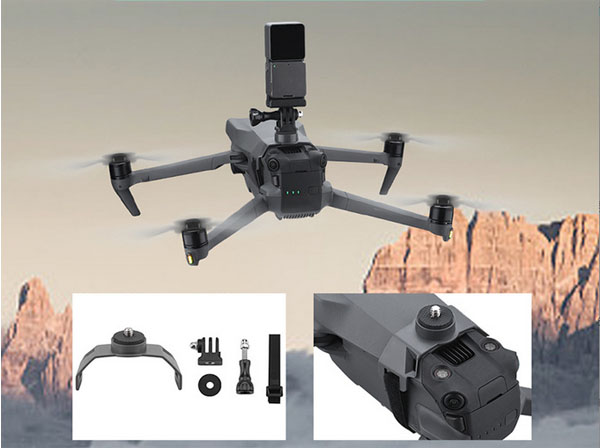 LinParts.com - DJI Mavic 3 Classic Drone spare parts: Adapter Action Camera Drone Mounting Bracket