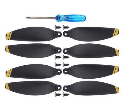 LinParts.com - DJI Mavic Mini Drone spare parts: Propeller 1set golden edge - Click Image to Close