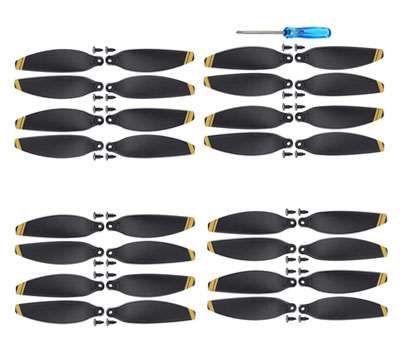 LinParts.com - DJI Mavic Mini Drone spare parts: Propeller 4set golden edge - Click Image to Close