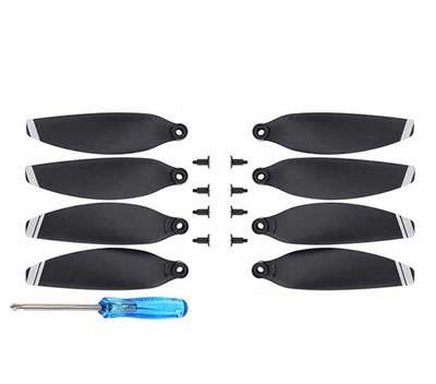 LinParts.com - DJI Mavic Mini Drone spare parts: Propeller 1set silver edge - Click Image to Close