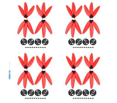 LinParts.com - DJI Mavic Mini Drone spare parts: Three-blade propeller Red 4set