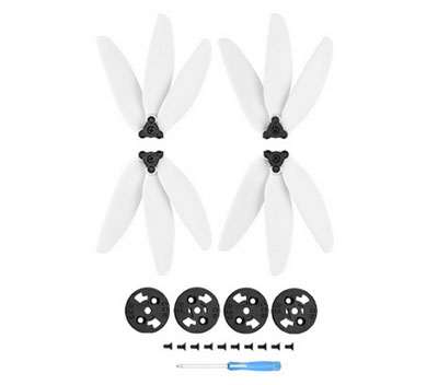 LinParts.com - DJI Mavic Mini Drone spare parts: Three-blade propeller White 1set - Click Image to Close