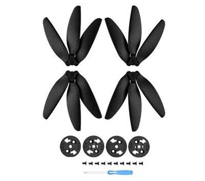 LinParts.com - DJI Mavic Mini Drone spare parts: Three-blade propeller Black 1set - Click Image to Close