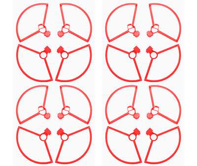 LinParts.com - DJI Mini SE Drone spare parts: Protection circle red 4set