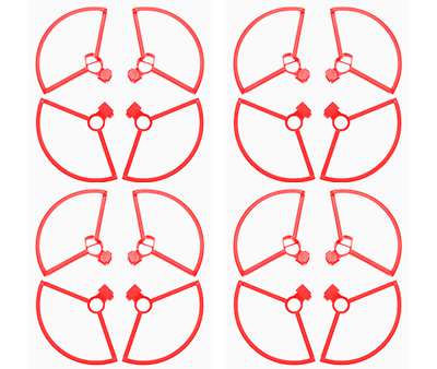 LinParts.com - DJI Mini SE Drone spare parts: Protection circle red 4set