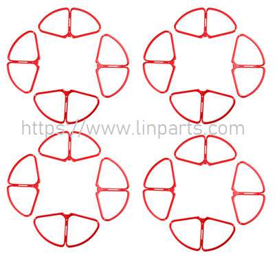 LinParts.com - DJI Phantom 4 Pro V2.0 RC Drone: Quick install Protective cover 4set Red