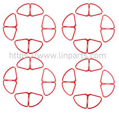 LinParts.com - DJI Phantom 4 Pro V2.0 RC Drone: Quick install Protective cover 4set Red