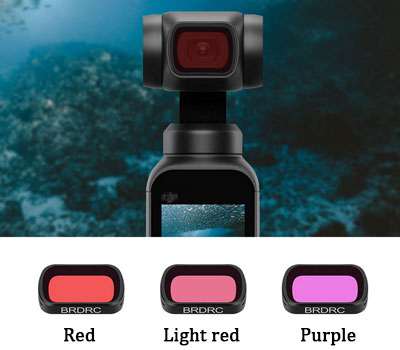 LinParts.com - DJI Osmo Pocket 2 spare parts: 1/2 universal diving filter - Click Image to Close