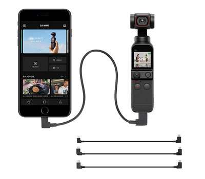 DJI Osmo Pocket 1 spare parts: 30cm Data transfer cable Apple/Android/TYPE-C