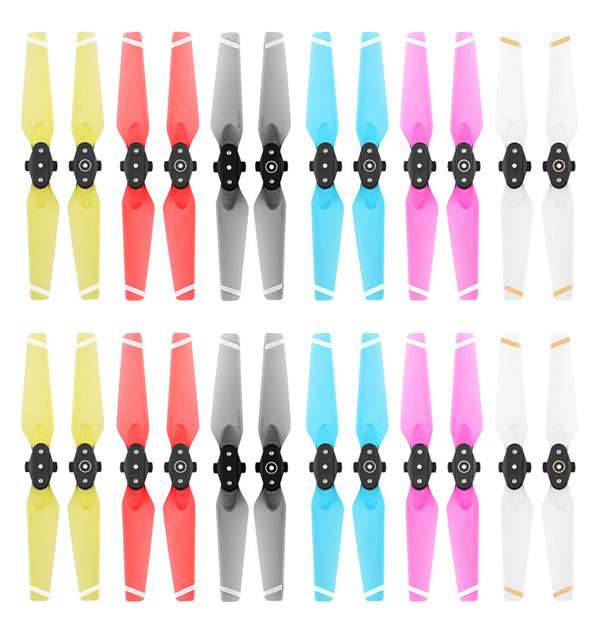 LinParts.com - DJI Spark Drone spare parts: Propeller 4730F quick release color propeller transparent 6 colors 6set