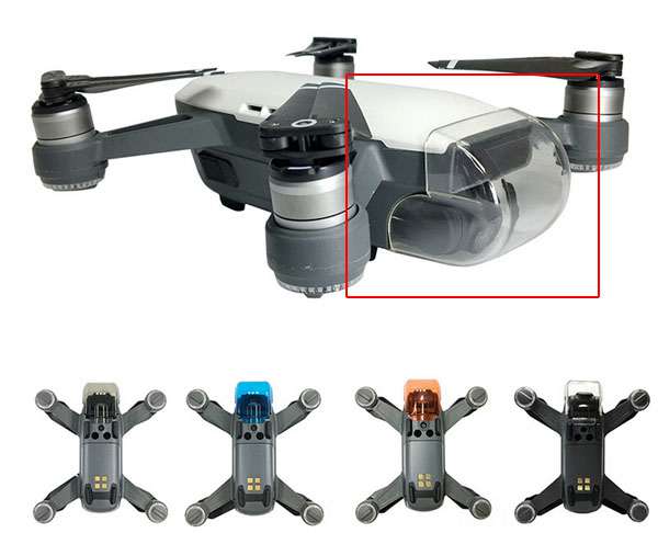 LinParts.com - DJI Spark Drone spare parts: Lens holder sensor integrated protective cover - Click Image to Close