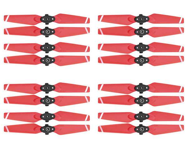 LinParts.com - DJI Spark Drone spare parts: 4730F quick release folding color propeller 4set Red