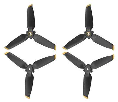 LinParts.com - DJI FPV Combo Drone spare parts: Propeller Golden edge 1set - Click Image to Close