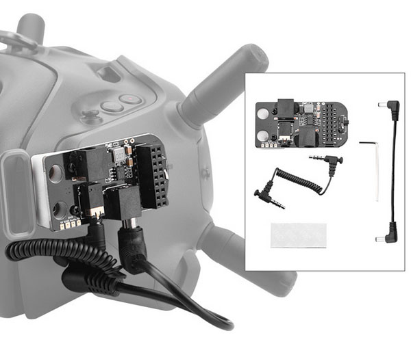 LinParts.com - FPV V2 flight glasses external 5.8G receiver (FATSHARK series) module 3.0