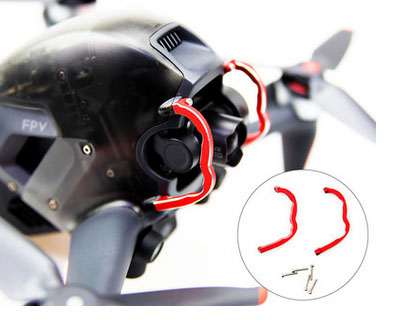 LinParts.com - DJI FPV Combo Drone spare parts: PTZ aluminum alloy bumper - Click Image to Close