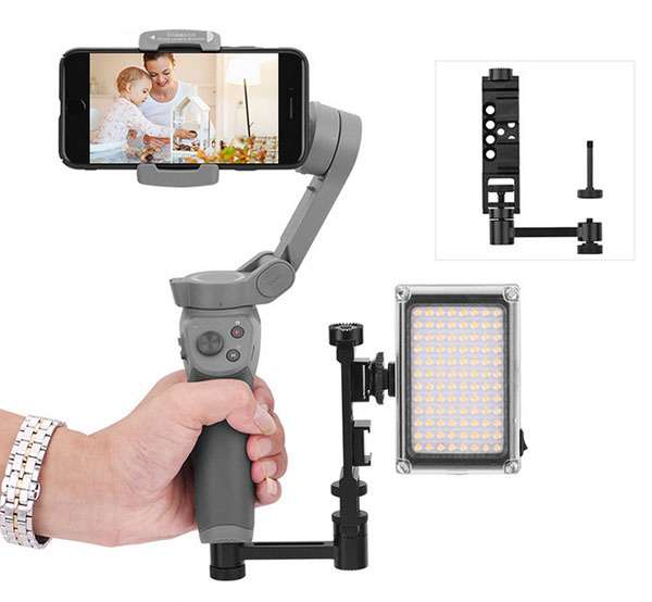 DJI Osmo OM 4 spare parts: Handheld PTZ Connect the flash microphone Extension arm assembly