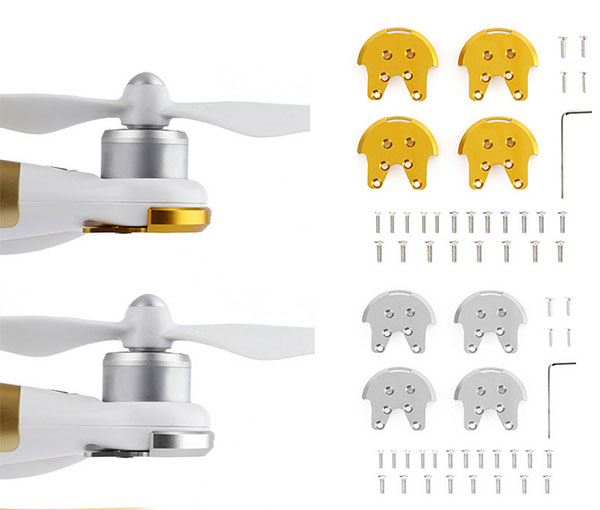 LinParts.com - DJI Phantom 3 Drone Spare Parts: Motor base anti-cracking aluminum alloy reinforced motor protection base parts - Click Image to Close