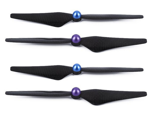 LinParts.com - DJI Phantom 2 Drone Spare Parts: Propeller 9450 carbon fiber blades 1set[blue purple]