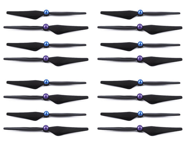 LinParts.com - DJI Phantom 2 Drone Spare Parts: Propeller 9450 carbon fiber blades 4set[blue purple]