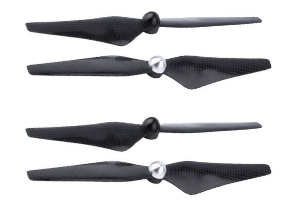 LinParts.com - DJI Phantom 2 Drone Spare Parts: Propeller 9450 carbon fiber blades 1set[Silver black]