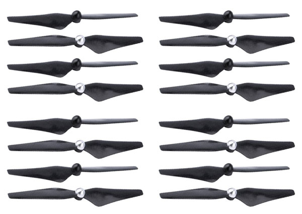 LinParts.com - DJI Phantom 3 Drone Spare Parts: Propeller 9450 carbon fiber blades 4set[Silver black]