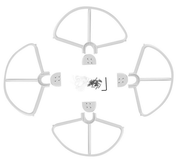 LinParts.com - DJI Phantom 2 Drone Spare Parts: Propeller protection ring white 1set