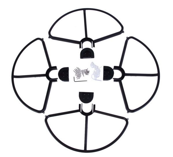 LinParts.com - DJI Phantom 3 Drone Spare Parts: Propeller protection ring Black 1set