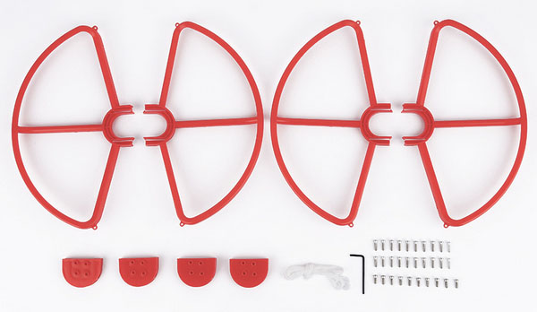 LinParts.com - DJI Phantom 3 Drone Spare Parts: Propeller protection ring Red 1set