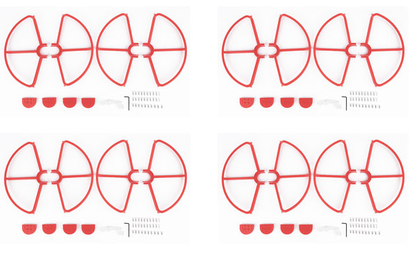 LinParts.com - DJI Phantom 3 Drone Spare Parts: Propeller protection ring Red 4set