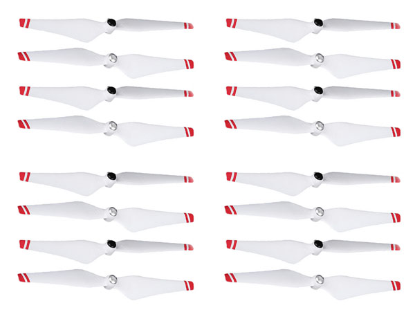 LinParts.com - DJI Phantom 3 Drone Spare Parts: 9450 self-locking propeller red 4set