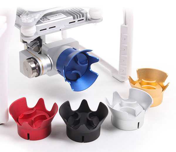 LinParts.com - DJI Phantom 4 Drone Spare Parts: Aluminum Lens Hood + Lens Cap