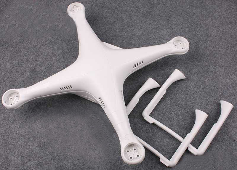 LinParts.com - DJI Phantom 3 Drone Spare Parts: Upper cover + Under cover + Undercarriage