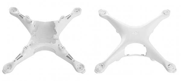 LinParts.com - DJI Phantom 4 Drone Spare Parts: Upper cover + Under cover - Click Image to Close