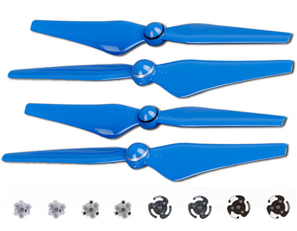 LinParts.com - DJI Phantom 4 Drone Spare Parts: 9450S Propeller + aluminum base [Blue]1set