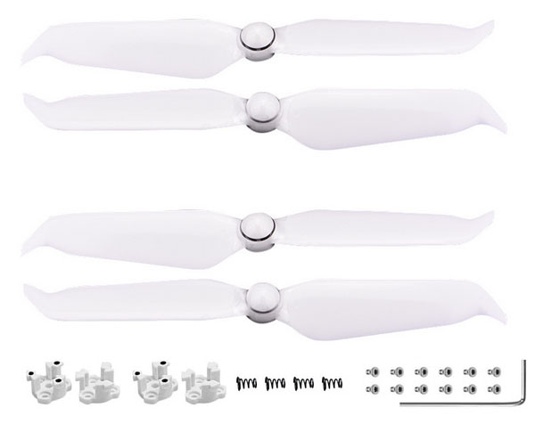 LinParts.com - DJI Phantom 4 Pro Drone Spare Parts: 9455S noise reduction propeller propeller + propeller seat 1set