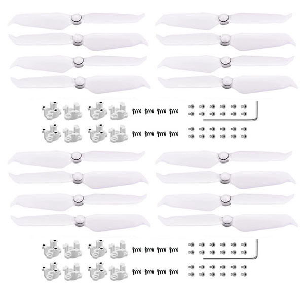 LinParts.com - DJI Phantom 4 Pro Drone Spare Parts: 9455S noise reduction propeller propeller + propeller seat 4set - Click Image to Close