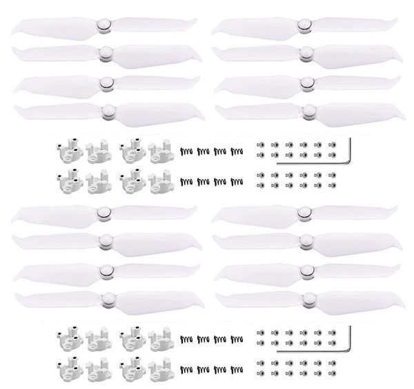 LinParts.com - DJI Phantom 4 Pro Drone Spare Parts: 9455S noise reduction propeller propeller + propeller seat 4set