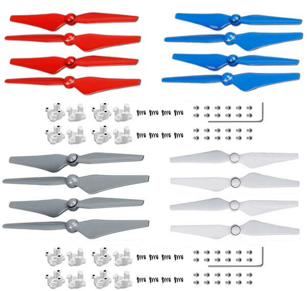 LinParts.com - DJI Phantom 4 Pro Drone Spare Parts: Phantom 4 Pro 9450S Propeller + aluminum base [4 colors]4set - Click Image to Close