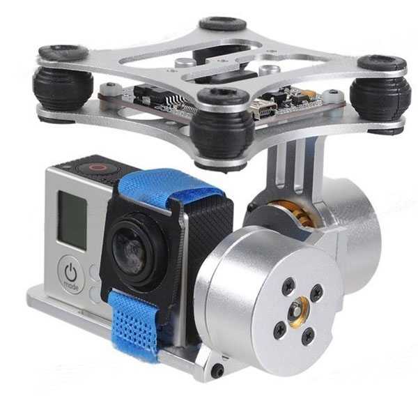 LinParts.com - DJI Phantom 4 Drone Spare Parts: GOPRO Hero 3 Aluminum two-axis brushless PTZ - Click Image to Close