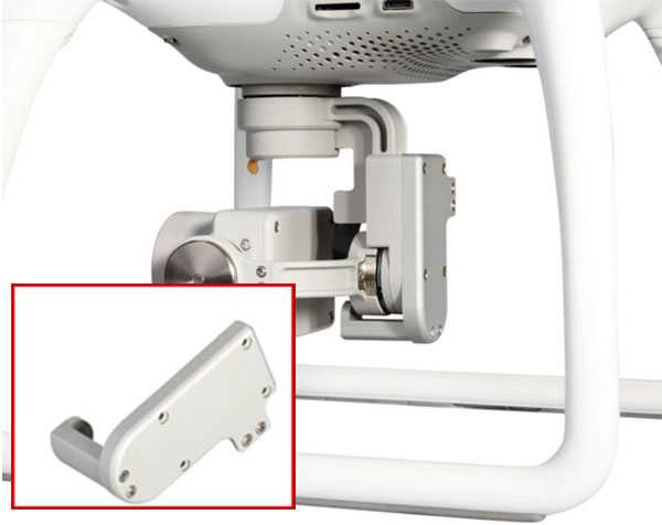 LinParts.com - DJI Phantom 4 Drone Spare Parts: PTZ motor protection cover - Click Image to Close