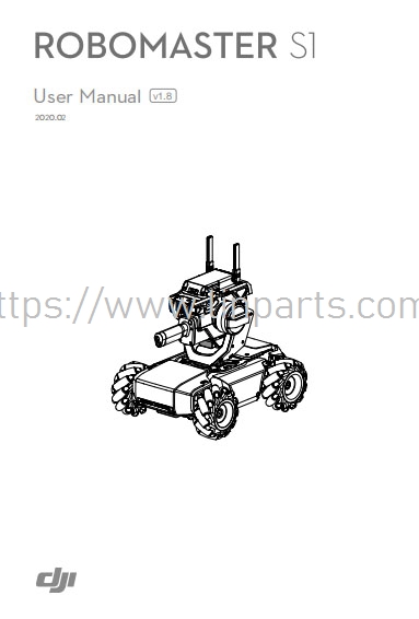 LinParts.com - DJI RoboMaster S1 Spare parts: English instructions book - Click Image to Close